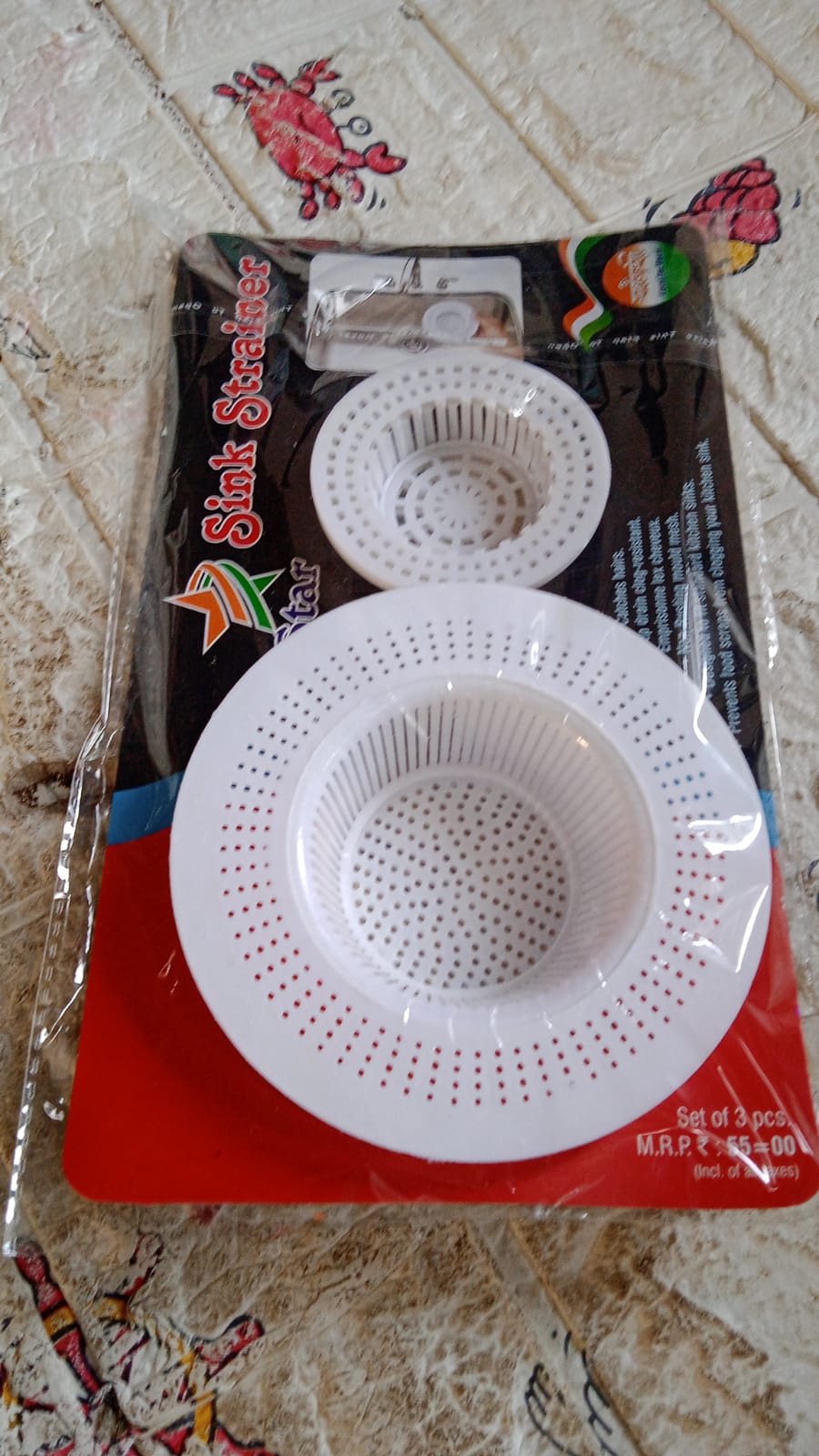0825 Plastic Sink Strainer for Kitchen| Basin Strainer | Waste Filter Jali | Basin Strainer | Sink Jali | Waste Filter Cup | Sink mesh Filter | Plastic Drain Strainer (3 Pcs Set) 0825 Plastic Sink Strainer for Kitchen| Basin Strainer | Waste Filter Jali | Basin Strainer | Sink Jali | Waste Filter Cup | Sink mesh Filter | Plastic Drain Strainer (3 Pcs Set)